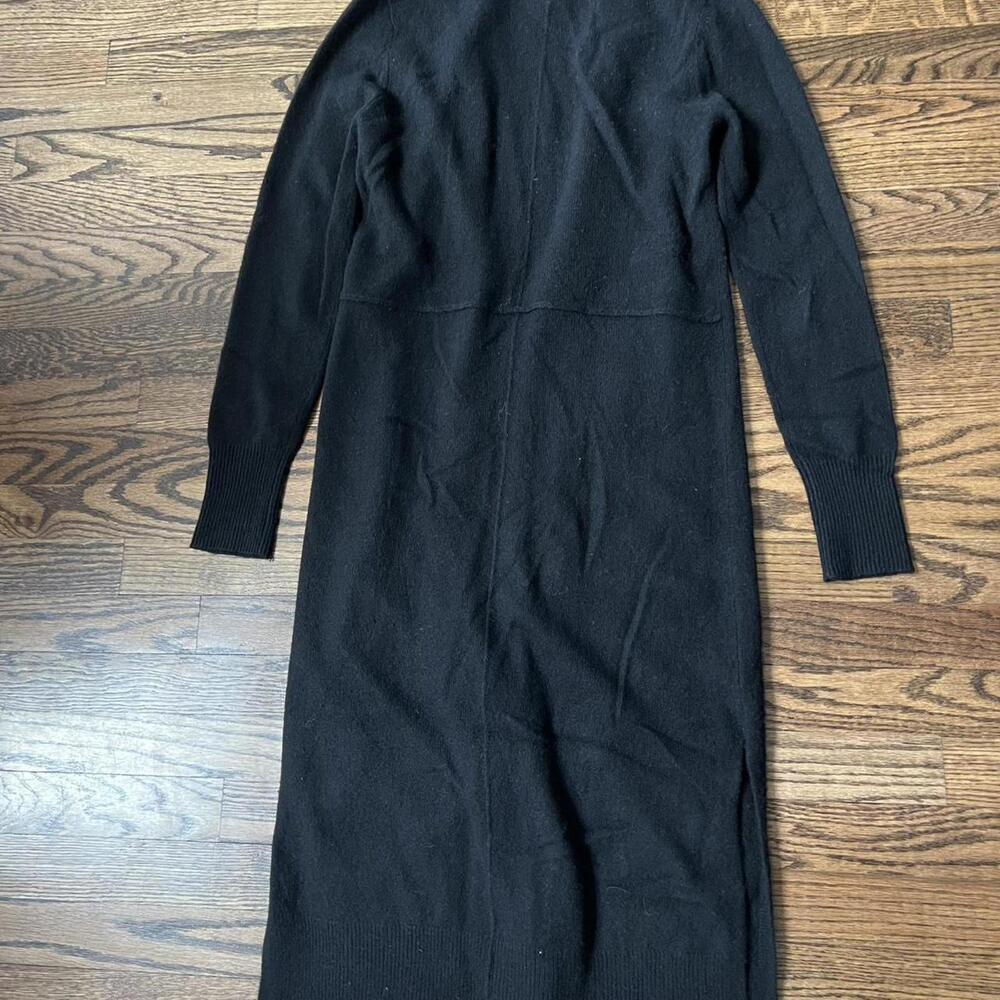 Black long soft classic basic cashmere Magaschoni… - image 4